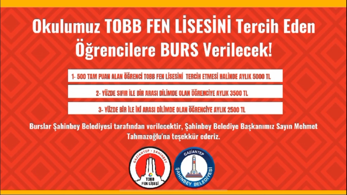 Şahinbey Belediyemizden Burs